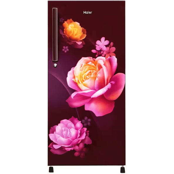 Haier 190 L, 2 Star, Red Noisettes Finish Direct Cool Single Door Refrigerator