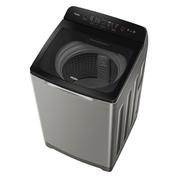 Haier 8 kg Fully Automatic Top Load Washing Machine with In-built Heater Black, Grey  (HWM80-H678ES8)