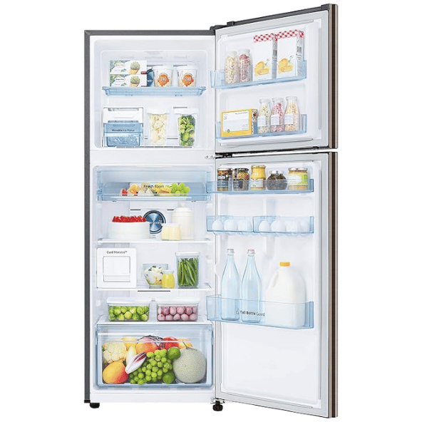 Samsung 336 L 2 Star Inverter Frost-Free Double Door Refrigerator (RT37T4632DX/HL, Luxe Brown, Convertible, Curd Maestro, 2022 Model), Free 1 Year Extended warranty