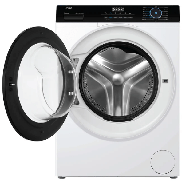 Haier 6.5 kg Fully Automatic Front Load Washing Machine with In-built Heater Black, White  (HW65-IM10919)