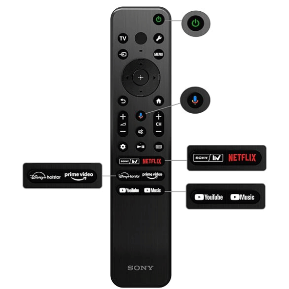 Sony Bravia 108 cm (43 inches) 4K Ultra HD Smart LED Google TV KD-43X64L (Black) – Compact, Stunning, and Smart