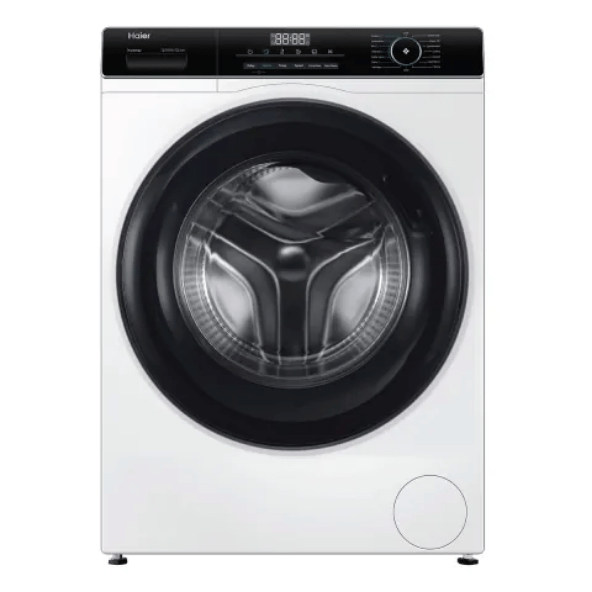 Haier 6.5 kg Fully Automatic Front Load Washing Machine with In-built Heater Black, White  (HW65-IM10919)