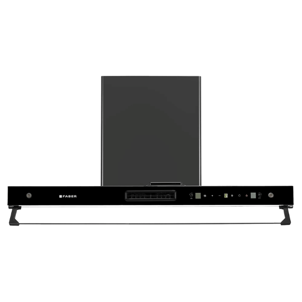 Faber 90cm 1500m³/hr BLDC Autoclean Chimney|Black Matt Filterless|Oil Collector|Touch & Gesture Control|9 Speed|LED|12 Yrs on Motor, 2 Yrs Comprehensive Warranty by Faber|HOOD IRIS BLDC FL HC BK 90