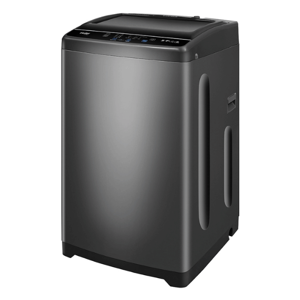 Haier 6.5 Kg, 5 Star, Oceanus Wave Technology Toughened Glass Fully Automatic Top Loading Washing Machine (HWM65-306S8, Ultra Fresh Air, Near Zero Pressure, Dark Jade Silver)