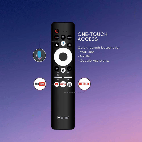 Haier 165cm (65") Smart Google TV with Far-Field Voice Control – Ultimate 4K Entertainment