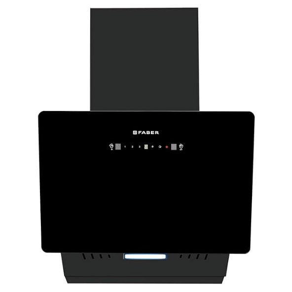 Faber 60 cm 1200 m3/hr Vertical Wall Mounted Chimney|Filterless|Two Way Suction|Auto Clean|8 Yrs Motor &2Yrs Comprehensive Warranty by Faber|Touch & Gesture Control|Hood Mojito IN HC SC FL BK 60|black