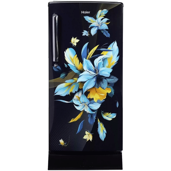 Haier 185 L 2 Star Direct Cool Single Door Refrigerator (HRD-2062PKO-N, Black & Blue)