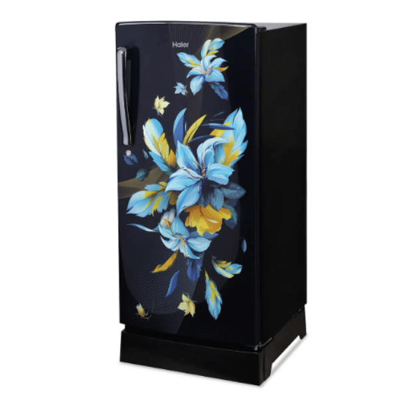 Haier 185 L 2 Star Direct Cool Single Door Refrigerator (HRD-2062PKO-N, Black & Blue)