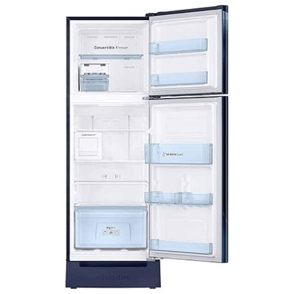 SAMSUNG 244 L Frost Free Double Door 2 Star Convertible Refrigerator with Base Drawer  (Midnight Blossom Red, RT28B3C22RZ/HL)