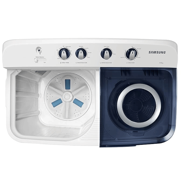 Samsung 9.5 kg, 5 Star, Hexa Storm Pulsator, Semi-Automatic Top Load Washing Machine (WT95A4200LL/TL, Air Turbo Drying, LIGHT GRAY), Free 1 Year Extended warranty