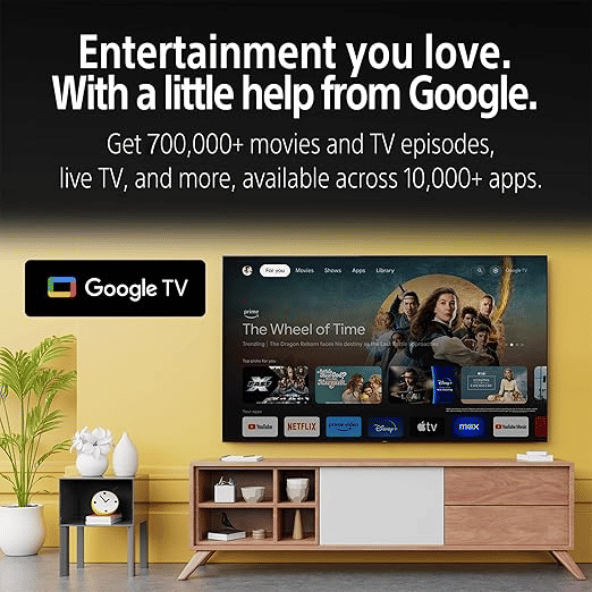 Sony BRAVIA 80 cm (32 inches) HD Ready Smart LED Google TV KD-32W835 (Black) – Smart Entertainment with Brilliant Clarity
