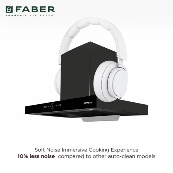 Faber 90 cm 1500 m³/hr angular Kitchen Chimney (HOOD APEX FLHC SC BK 90, Filterless technology, Touch Control, Black)