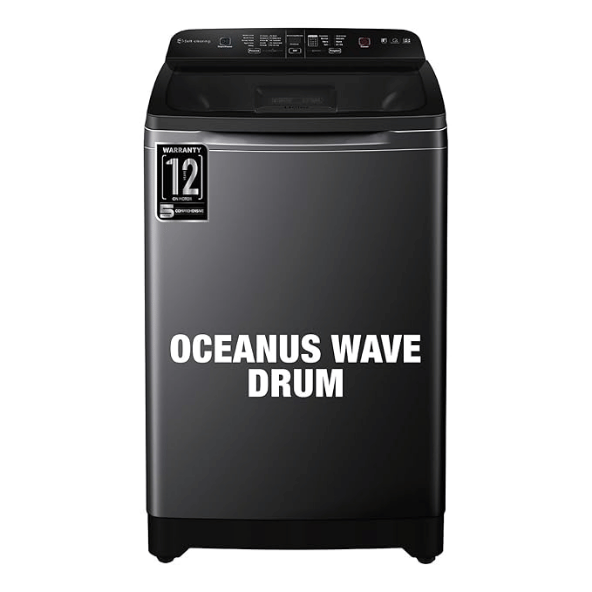 Haier 9 Kg 5 star Fully Automatic Top Loading Washing Machine‎ HSW90-678ES8, Dark Jade Silver, 2024, Anti Scaling Technology, Oceanus Wave Drum,& Toughened Glass)