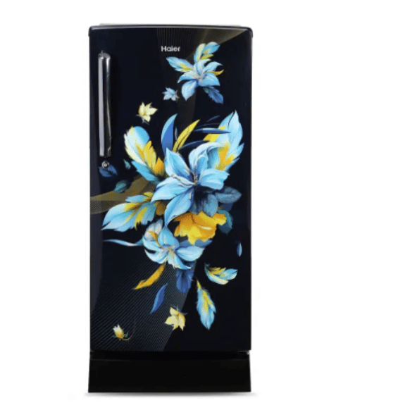 Haier 185 L 2 Star Direct Cool Single Door Refrigerator (HRD-2062PKO-N, Black & Blue)