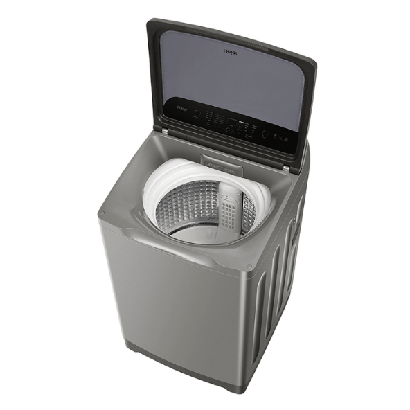 Haier 7.5 kg Back Panel Top Load Washing Machine with Inbuilt Heater (HWM75-H678ES5, Silver Brown)