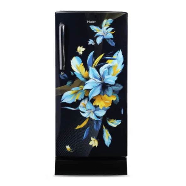 Haier 185 L 2 Star Direct Cool Single Door Refrigerator (HRD-2062PKO-N, Black & Blue)