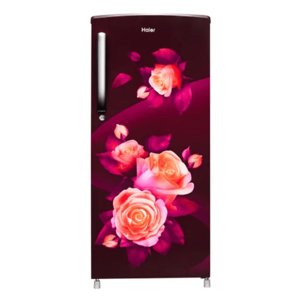 Haier 205 L , 3 Star, Red Rose Finish Direct Cool Single Door Refrigerator
