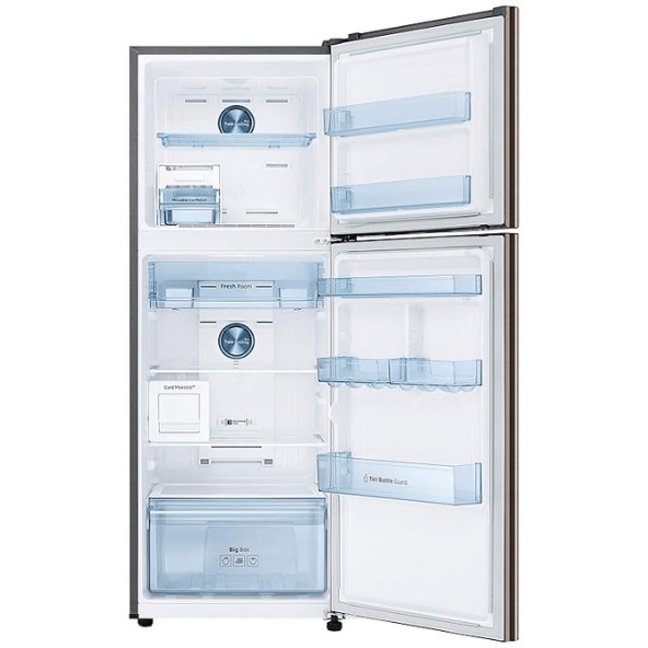 Samsung 322 L, 2 Star, Bespoke Convertible 5-in-1, Digital Inverter with Display, Frost Free Double Door Refrigerator (RT37CB522C2/HL, Cotta Steel Charcoal, 2023 Model)
