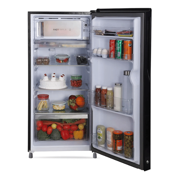 Haier 185 L, 1 Star Black Calla Finish Direct Cool Single Door Refrigerator – Compact & Efficient
