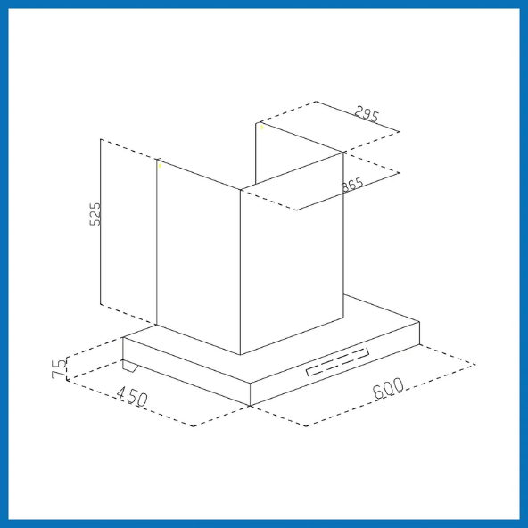 Auto Clean Chimney Filter-less with Heat Sensor, BLDC Motor 1600 m³/h - 60/76/90cm (CH6053HSRDCBAC)