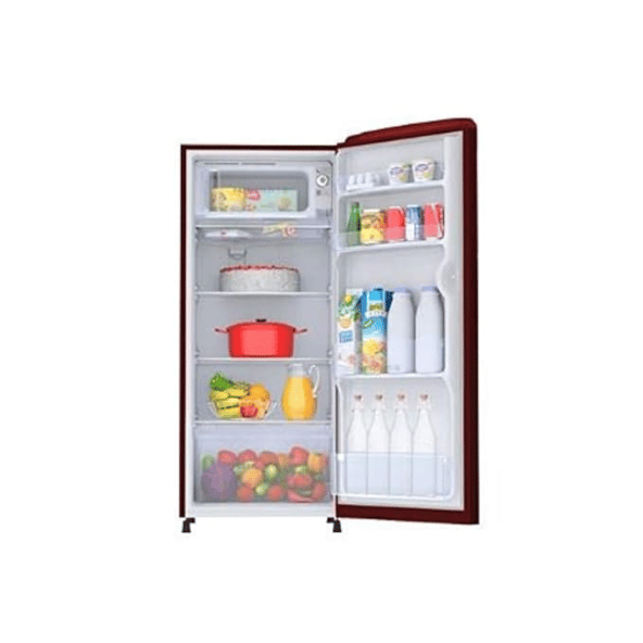 Haier 175 L 2 Star Direct Cool Single Door Refrigerator (HRD1962BBR-N,Burgundy Red)