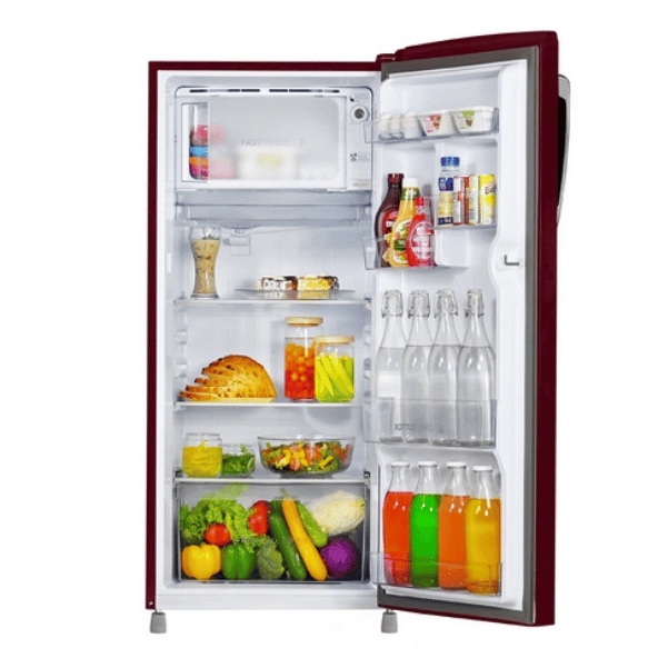 Haier 205 L , 3 Star, Red Rose Finish Direct Cool Single Door Refrigerator